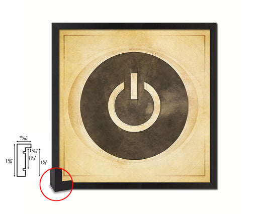 On Punctuation Symbol Framed Print Home Decor Wall Art English Teacher Gifts