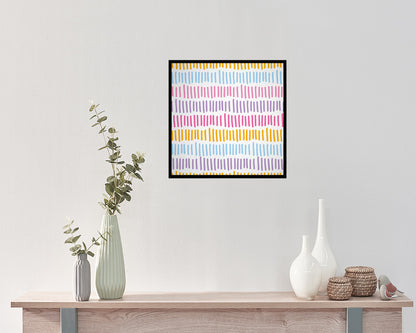 Abstract Line Artwork Wood Frame Gifts Modern Wall Decor Art Prints