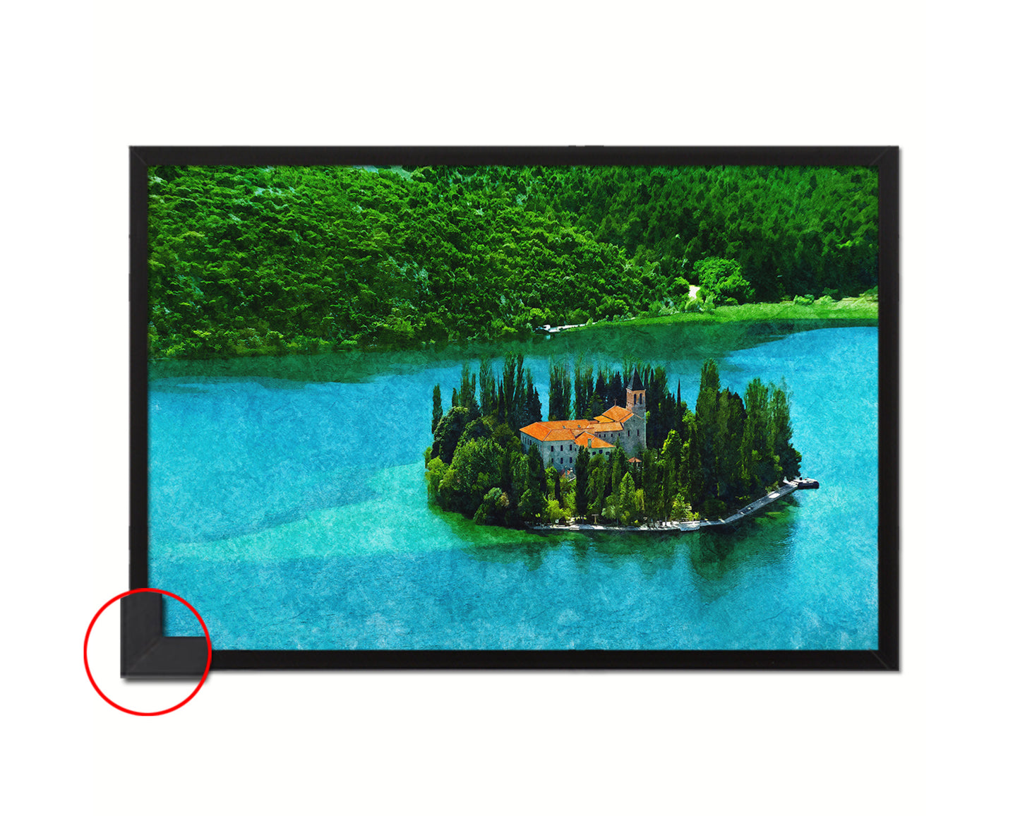 Visovac Christian Monastery Island, Krka National Park, Europe, Croatia, Landmark