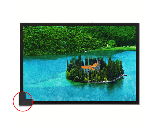 Visovac Christian Monastery Island, Krka National Park, Europe, Croatia, Landmark