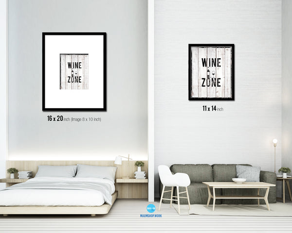 Wine Zone Notice Danger Sign Framed Print Home Decor Wall Art Gifts