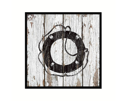 Buoy Nautical Wood Framed Gifts Ocean Beach Fishing Home Decor Wall Art Prints