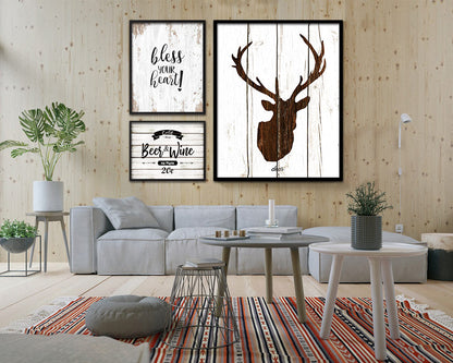 Bless your heart Quote Framed Artwork Print Home Decor Wall Art Gifts