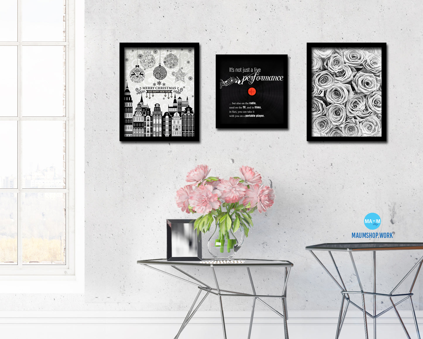 It's not just a live performance Modern Music Quote Framed Print  Wall Decor Art Gifts