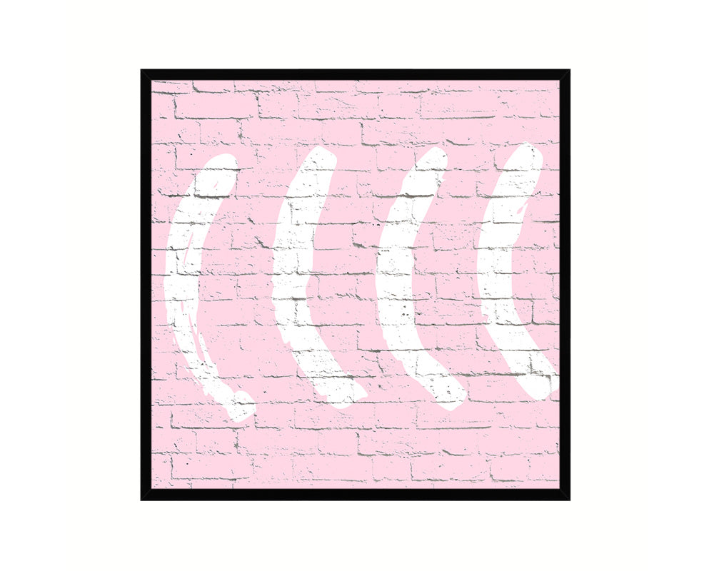 Brush Object Abstract Artwork Wood Frame Gifts Modern Wall Decor Art Prints