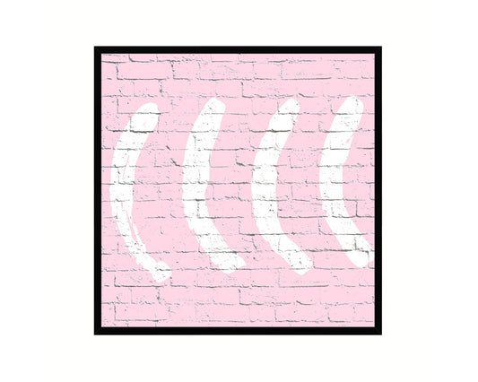 Brush Object Abstract Artwork Wood Frame Gifts Modern Wall Decor Art Prints